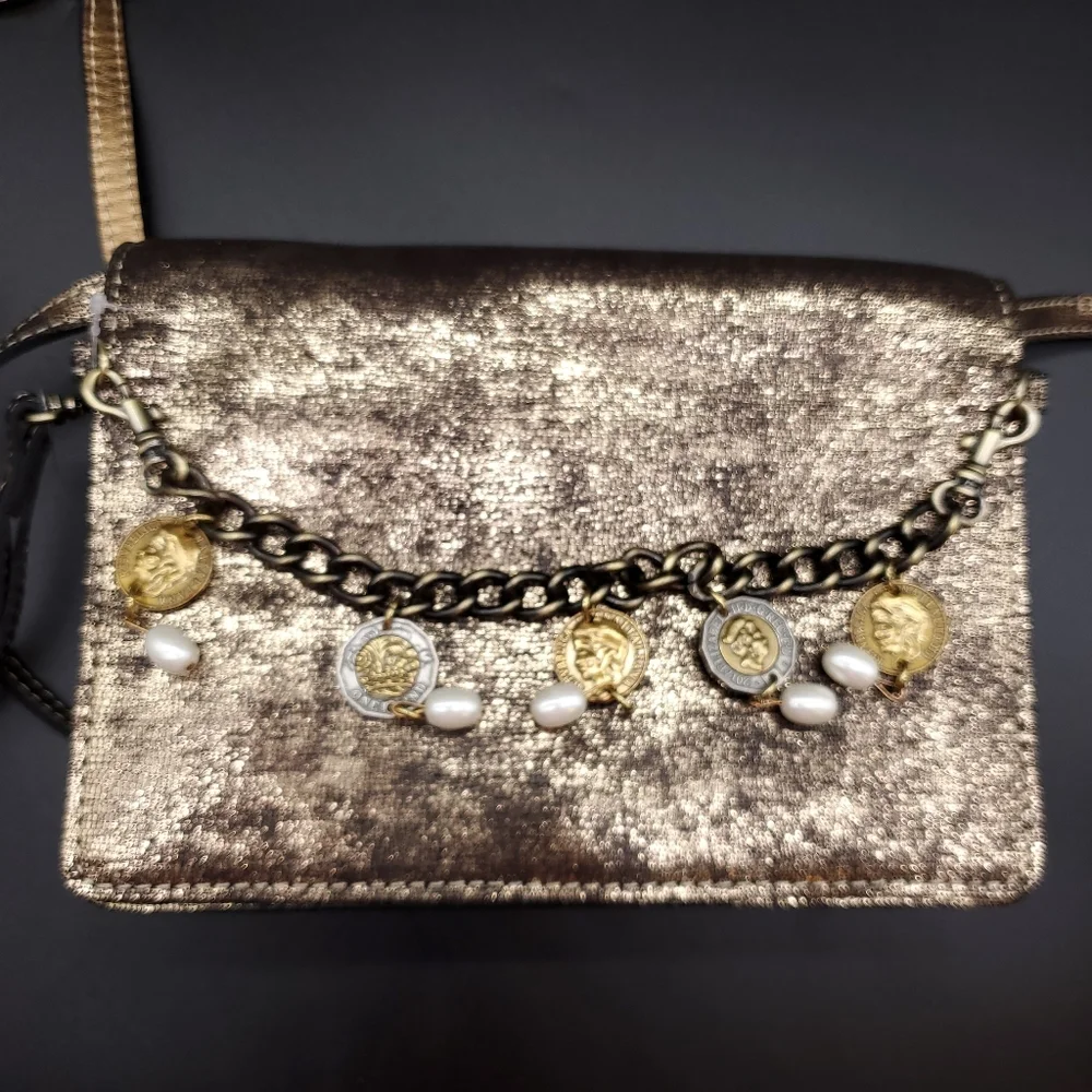 🎁🔥Patricia Nash Metallic Exotic Lizard Lanza - Picture 4 of 14